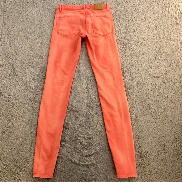 MADEWELL Salmon Pink Skinny Jeans Size 24 - Picture 6 of 6
